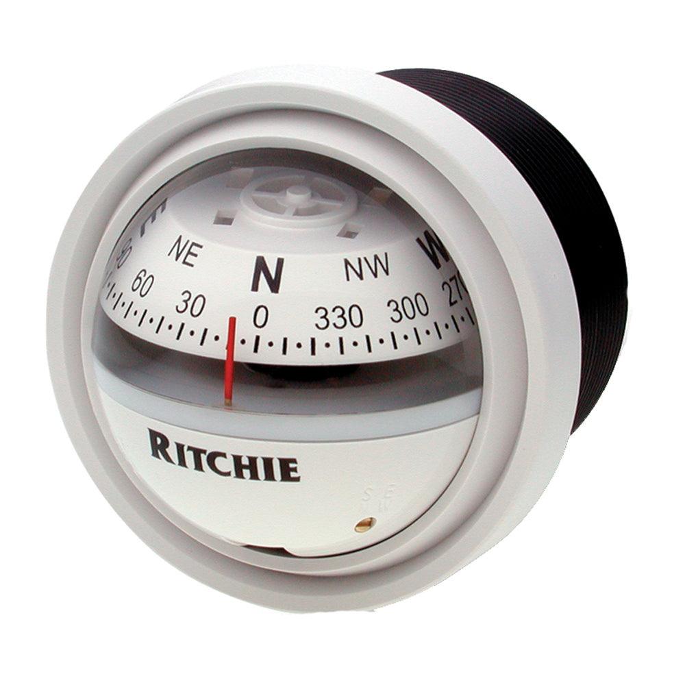 Ritchie V-57W.2 Explorer Compass - Dash Mount - White - Boat Gear USA