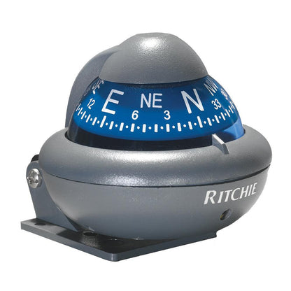 Ritchie X-10-A RitchieSport Automotive Compass - Bracket Mount - Gray - Boat Gear USA