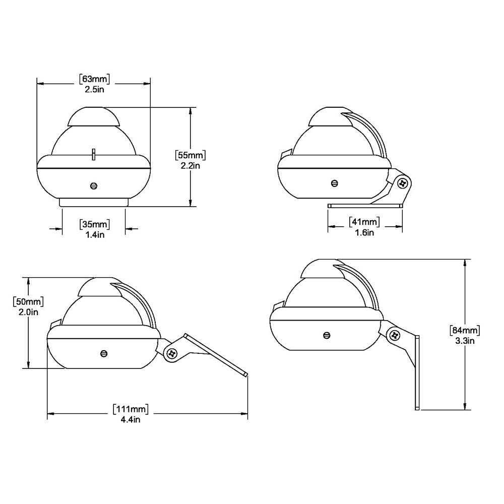 Ritchie X-10-M Sport - Bracket Mount - Gray - Boat Gear USA