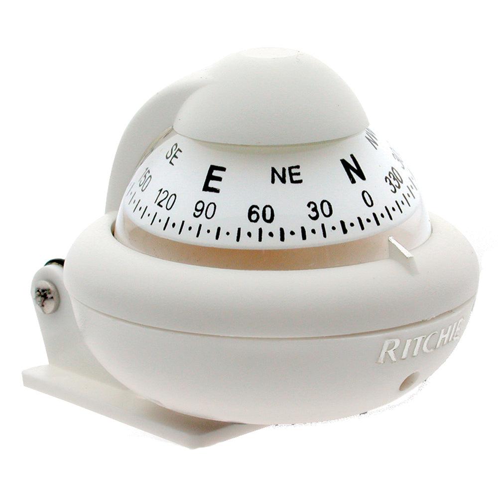 Ritchie X-10W-M RitchieSport Compass - Bracket Mount - White - Boat Gear USA