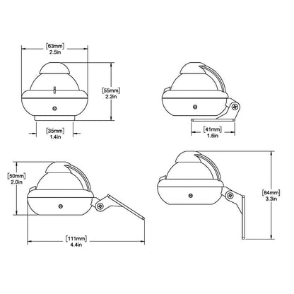 Ritchie X-10W-M RitchieSport Compass - Bracket Mount - White - Boat Gear USA