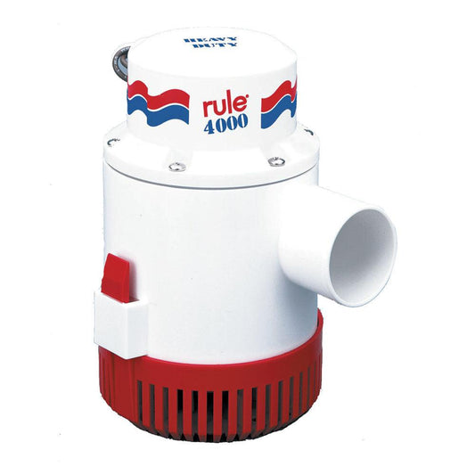 Rule 4000 Non-Automatic Bilge Pump - 12V - Boat Gear USA