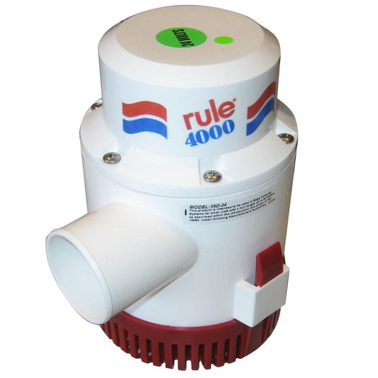 Rule 4000 Non-Automatic Bilge Pump - 24V - Boat Gear USA