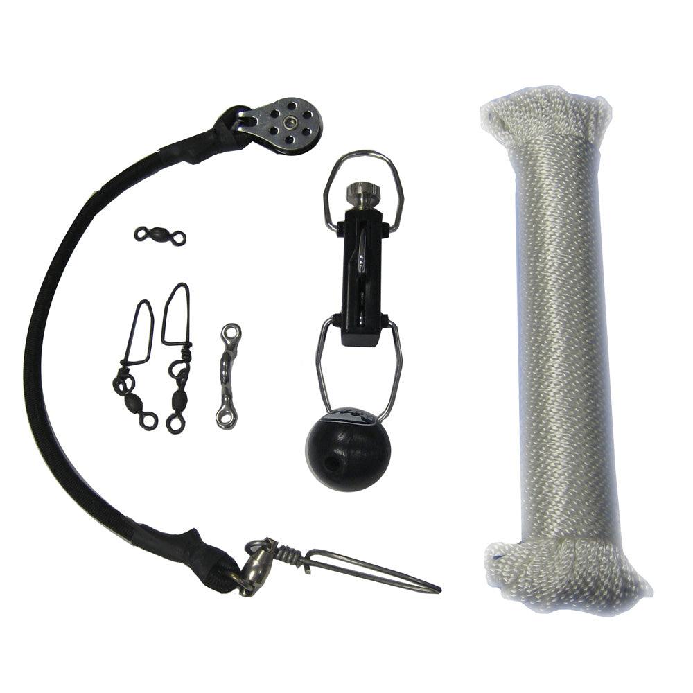 Rupp Center Rigging Kit w/Klickers - White Nylon 45' - Boat Gear USA