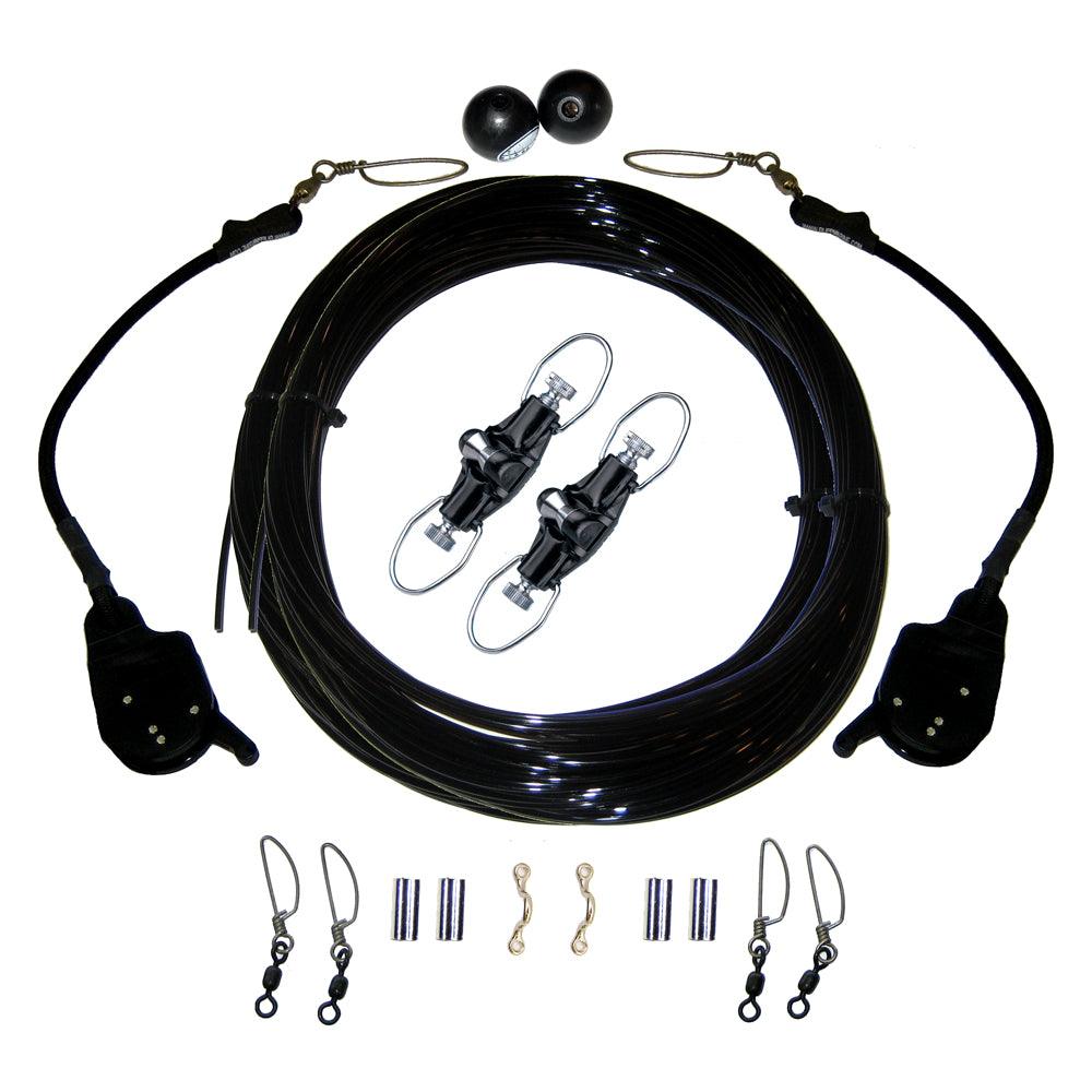 Rupp Single Rigging Kit W/Lok-Ups & Nok-Outs - 160' Black Mono - Boat Gear USA