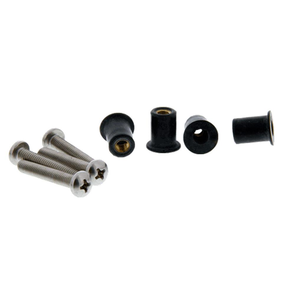Scotty 133-16 Well Nut Mounting Kit - 16 Pack - Boat Gear USA