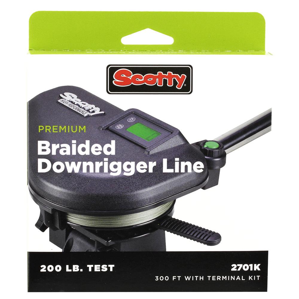 Scotty Premium Power Braid Downrigger Line - 300ft of 200lb Test - Boat Gear USA