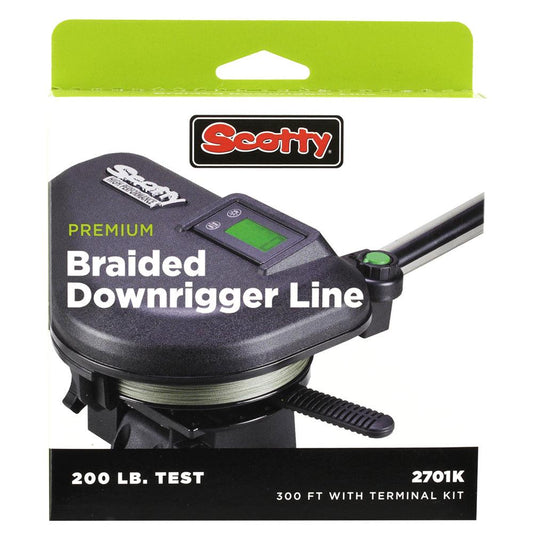 Scotty Premium Power Braid Downrigger Line - 400ft of 200lb Test - Boat Gear USA