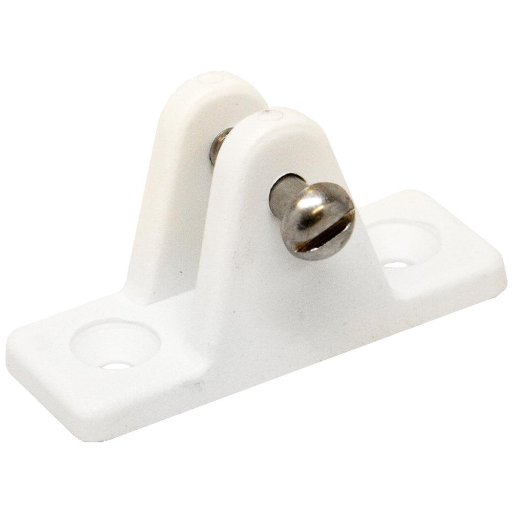 Sea-Dog Nylon Angled Deck Hinge - White - Boat Gear USA