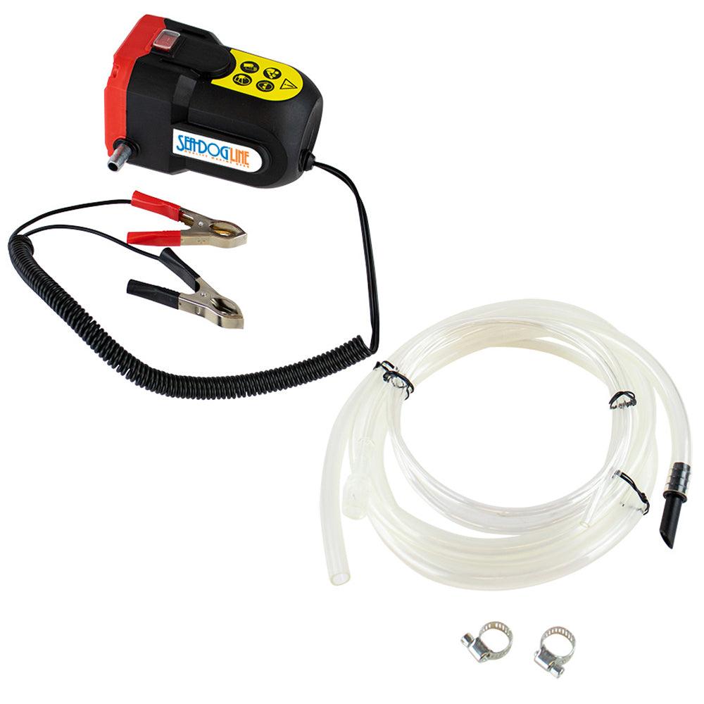 Sea-Dog Oil Change Pump w/Battery Clips - 12V - Boat Gear USA