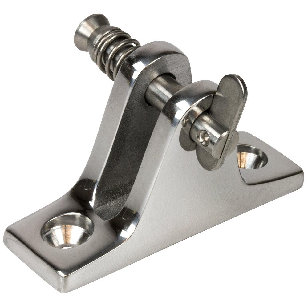 Sea-Dog Stainless Steel Angle Base Deck Hinge - Removable Pin - Boat Gear USA