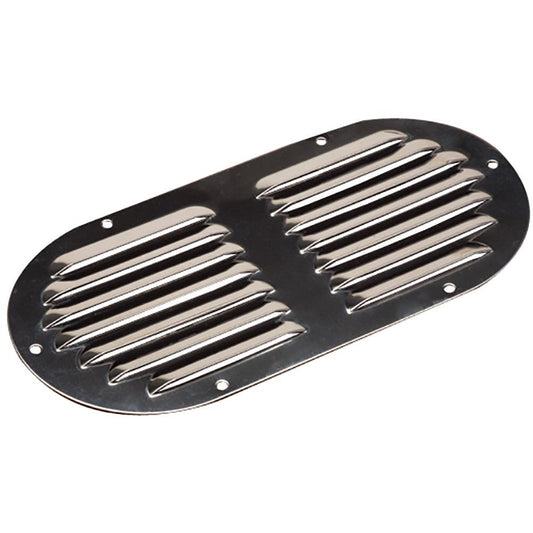 Sea-Dog Stainless Steel Louvered Vent - Oval - 9-1/8" x 4-5/8" - Boat Gear USA