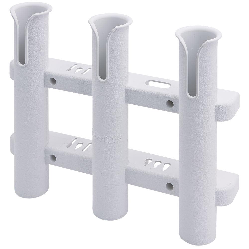Sea-Dog Three Pole Rod Storage Rack - White - Boat Gear USA