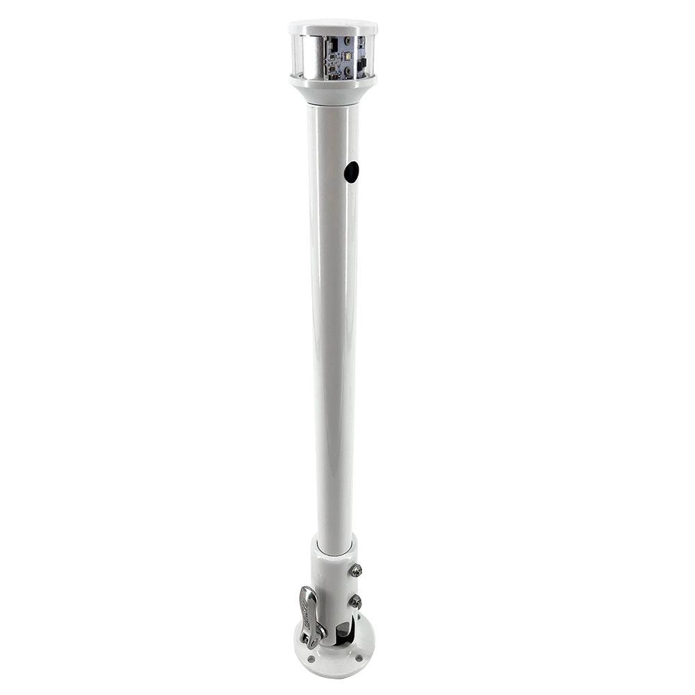 Seaview 12" Folding Light Post w/All-Round LED Light - Boat Gear USA