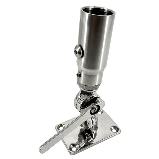 Seaview Starlink Stainless Steel 1"-14 Threaded Adapter & Stainless Steel Ratchet Base - Boat Gear USA