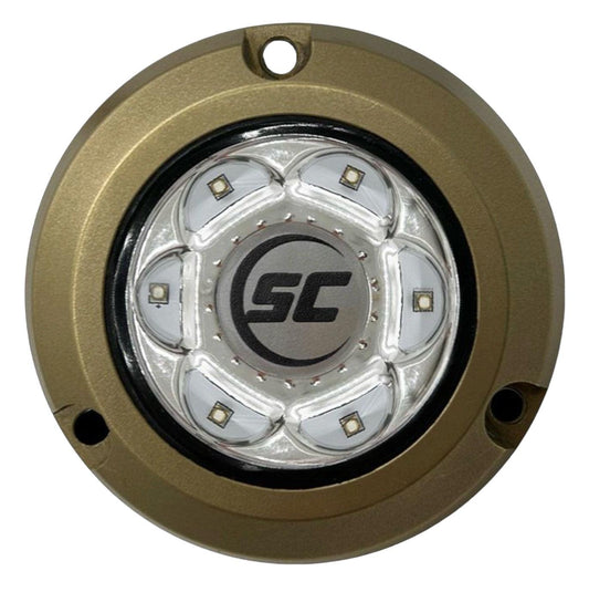 Shadow Caster SC2 Underwater LED Light great White 12v Bronze Surface Mount - Boat Gear USA