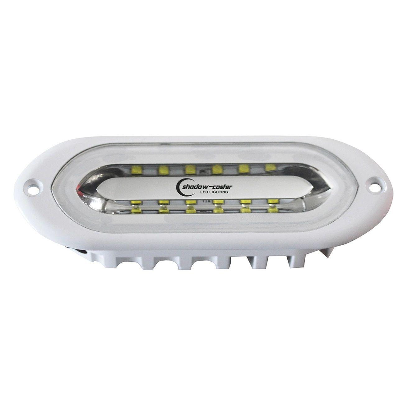 Shadow Caster SCM-SL Spreader Light White, Blue, Red LED Flush Mount White Housing - Boat Gear USA