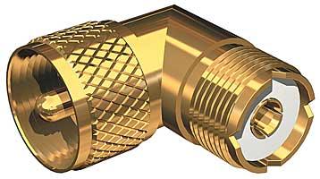 Shakespeare Right Angle Pl259 To So239 Adapter Gold Plated - Boat Gear USA