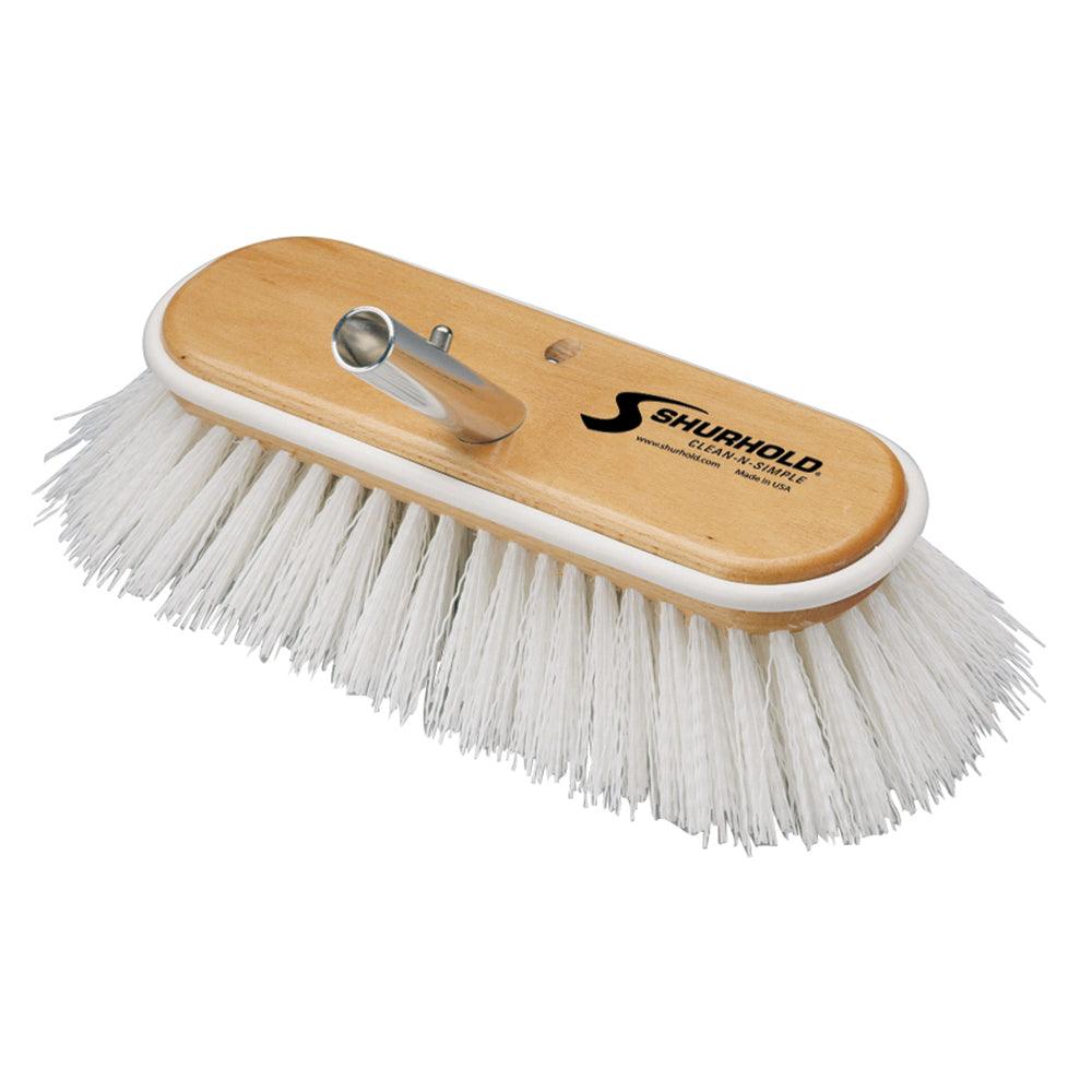 Shurhold 10" Polypropylene Stiff Bristle Deck Brush - Boat Gear USA
