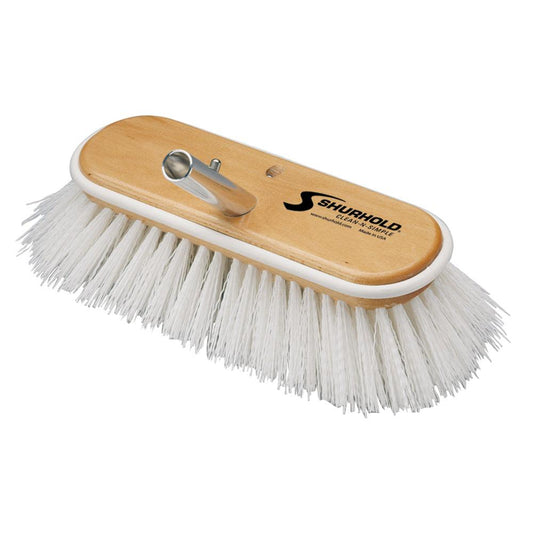 Shurhold 10" Polypropylene Stiff Bristle Deck Brush - Boat Gear USA