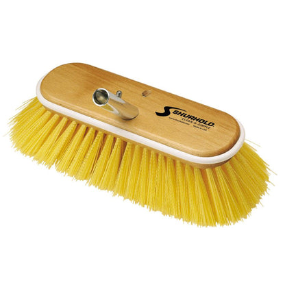 Shurhold 10" Polystyrene Medium Bristle Deck Brush - Boat Gear USA