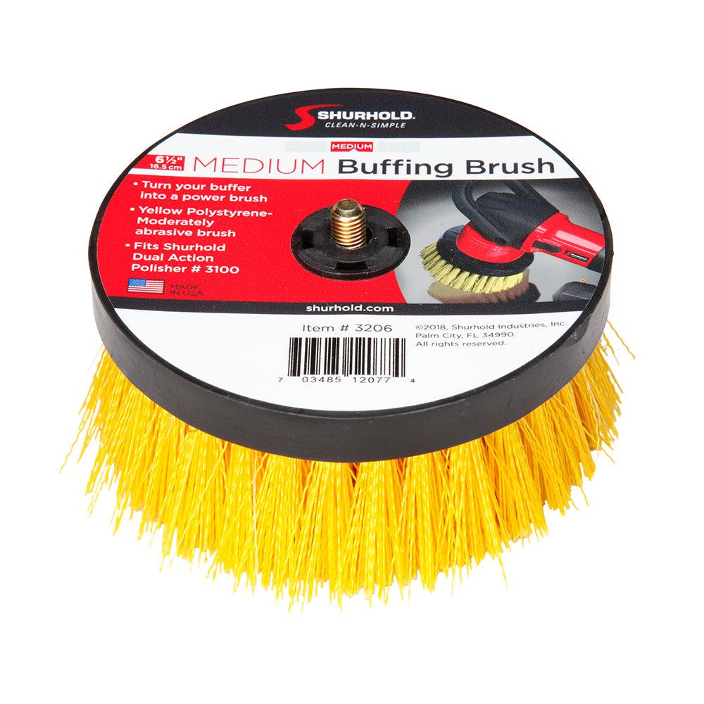 Shurhold 6-½" Medium Brush f/Dual Action Polisher - Boat Gear USA