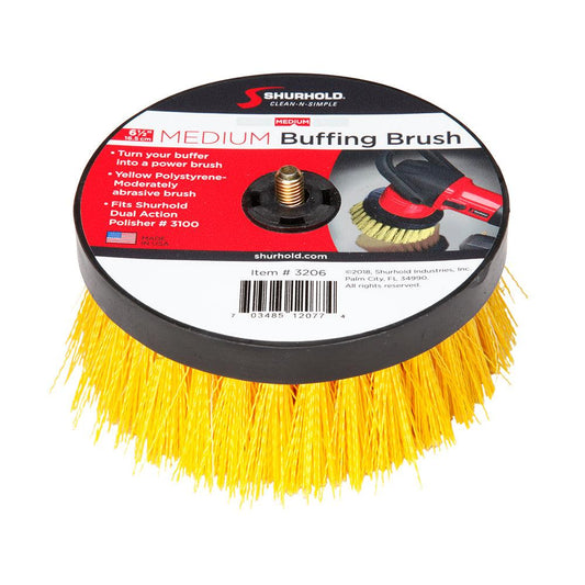 Shurhold 6-½" Medium Brush f/Dual Action Polisher - Boat Gear USA