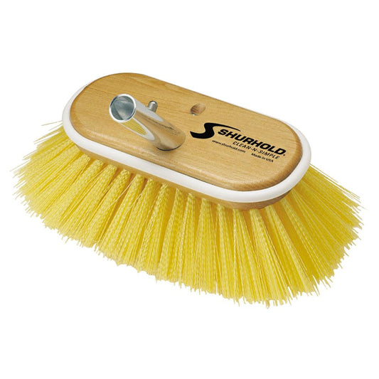 Shurhold 6" Polystyrene Medium Bristle Deck Brush - Boat Gear USA