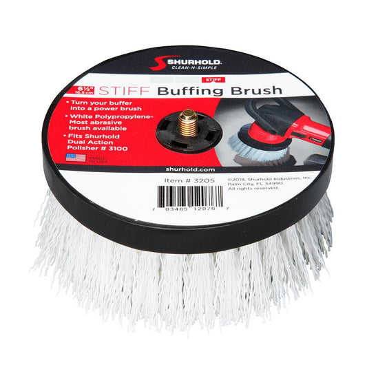 Shurhold 6-½" Stiff Brush f/Dual Action Polisher - Boat Gear USA