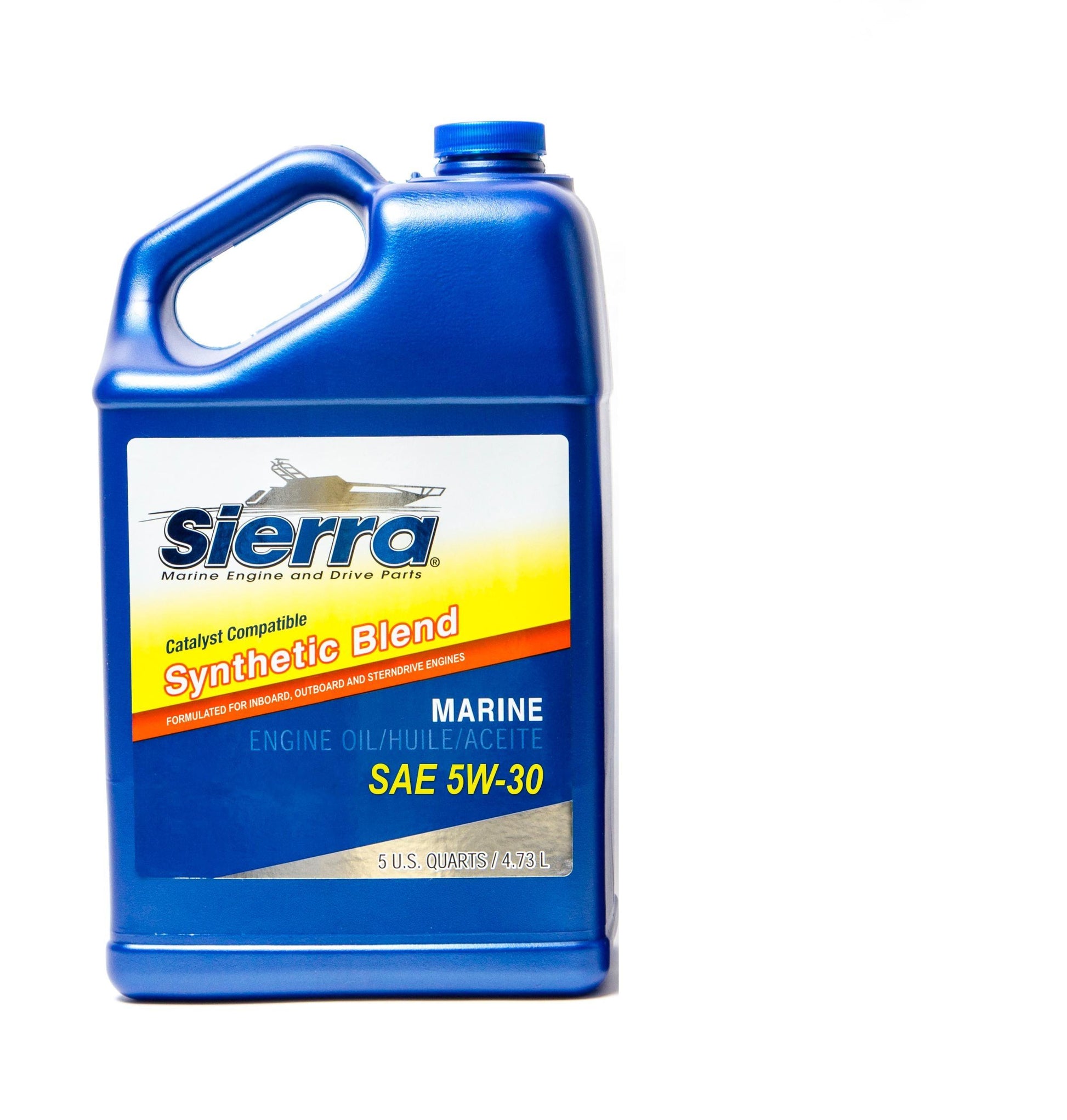 SIERRAMARINE - 5W-30 SEMI-SYNTHETIC FC-WCAT ( 5QT) - 18-9555-4 - Boat Gear USA