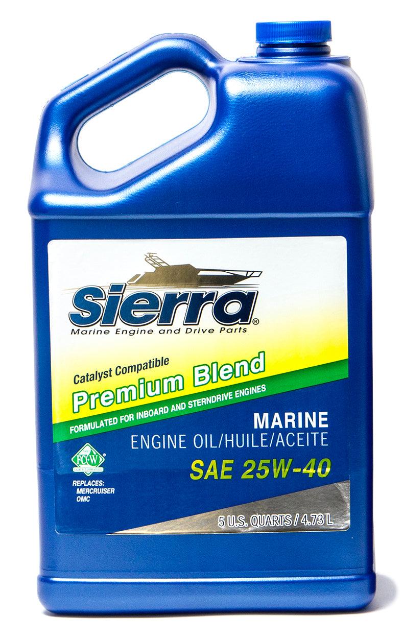 SIERRAMARINE - CATALYST OIL 25W40 5 QUART - 18-9400CAT-4 - Boat Gear USA
