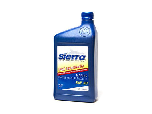 SIERRAMARINE - FULL SYNTHETIC ENGINE OIL SAE 30 - - 18-9410-2 - Boat Gear USA