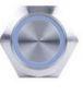 SIERRAMARINE - PUSH BUTTON POWER SWITCH BLUE HALO - AV10060B - Boat Gear USA