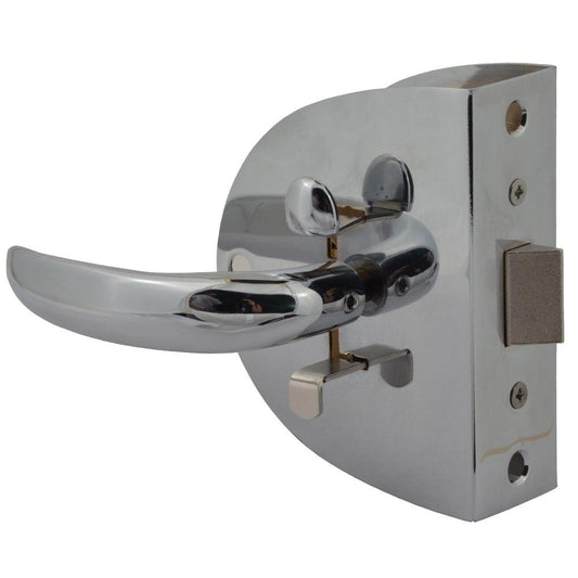 Southco Compact Swing Door Latch - Chrome - Non-Locking - Boat Gear USA