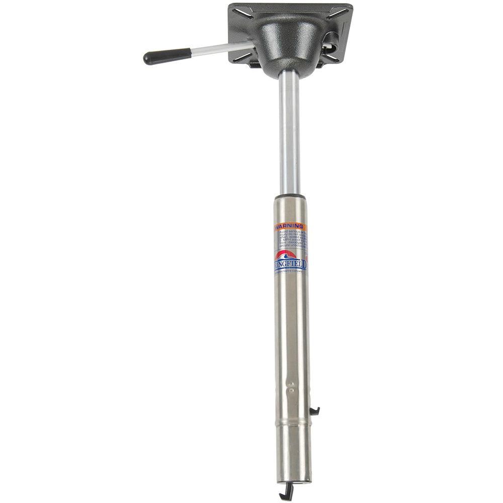 Springfield Spring-Lock™ Power-Rise Adjustable Sit-Down Post - Stainless Steel - Boat Gear USA