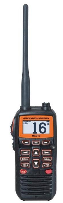 Standard Horizon Hx210 Hand Held Vhf 6 Watt Floating - Boat Gear USA