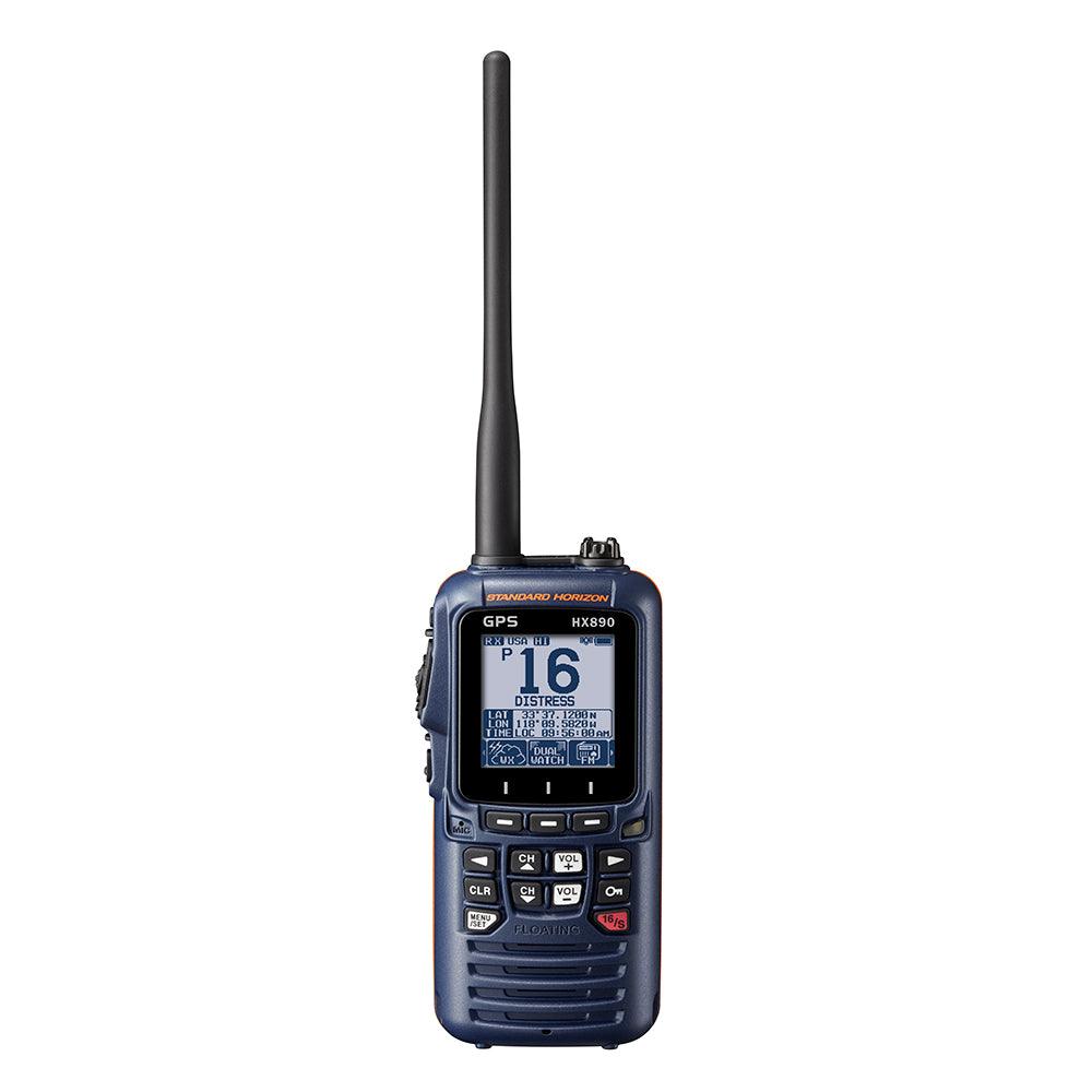 Standard Horizon HX890 Floating 6 Watt Class H DSC Handheld VHF/GPS - Navy Blue - Boat Gear USA