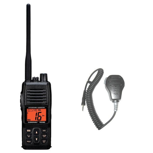 Standard Hx380 Hand Held Vhf With Mh-73a4b Speaker Micropho - Boat Gear USA