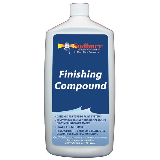 Sudbury Finishing Compound - 32oz Liquid - Boat Gear USA