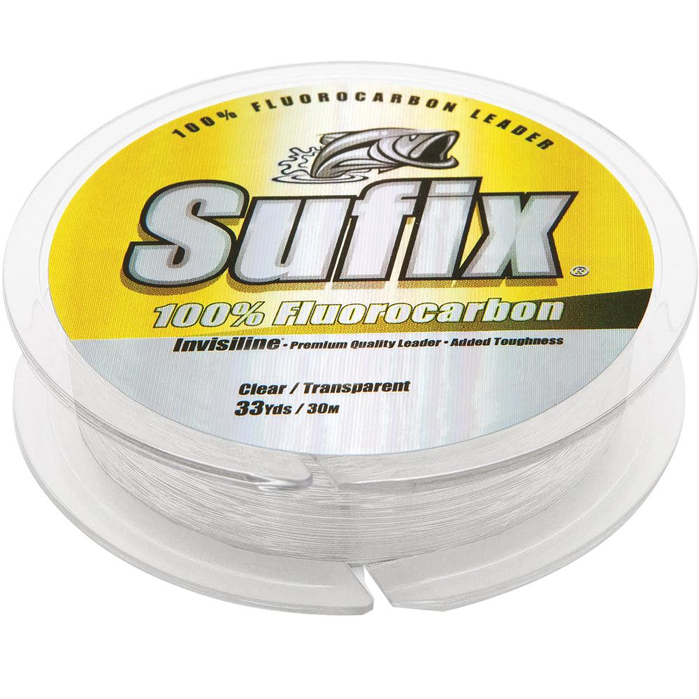 Sufix 100% Fluorocarbon Invisiline™ Leader - 100lb - 33yds - Boat Gear USA