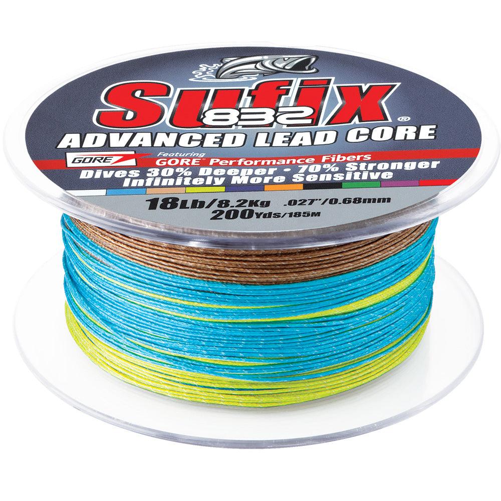 Sufix 832 Advanced Lead Core - 18lb - 10-Color Metered - 200 yds - Boat Gear USA