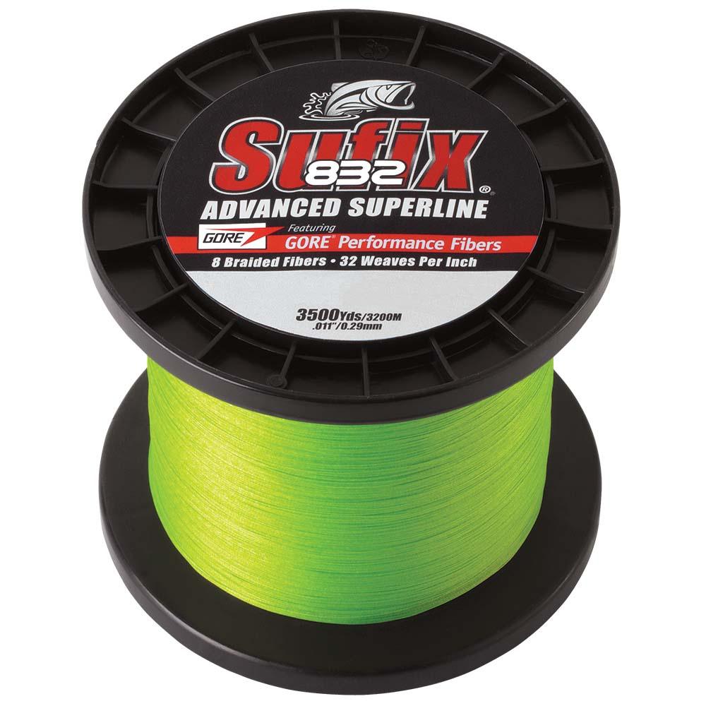 Sufix 832® Advanced Superline® Braid - 10lb - Neon Green - 3500 yds - Boat Gear USA