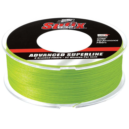 Sufix 832® Advanced Superline® Braid - 10lb - Neon Lime - 600 yds - Boat Gear USA