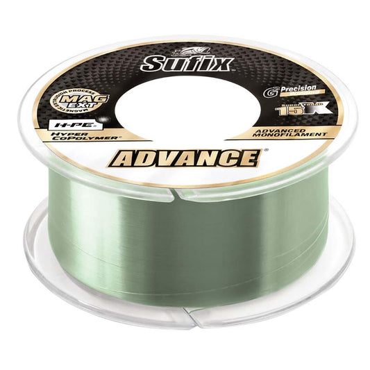 Sufix Advance® Monofilament - 10lb - Low-Vis Green - 330 yds - Boat Gear USA