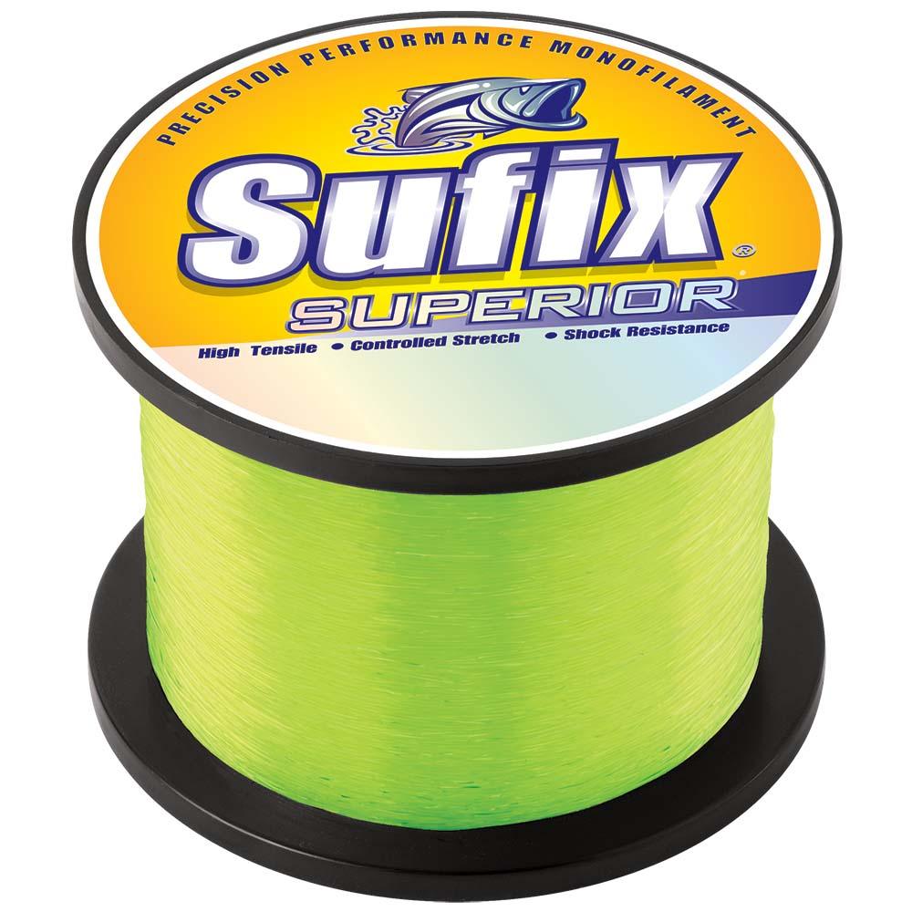 Sufix Superior Hi-Vis Yellow Monofilament - 100lb - 1205 yds - Boat Gear USA