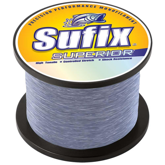 Sufix Superior Smoke Blue Monofilament - 100lb - 1205 yds - Boat Gear USA