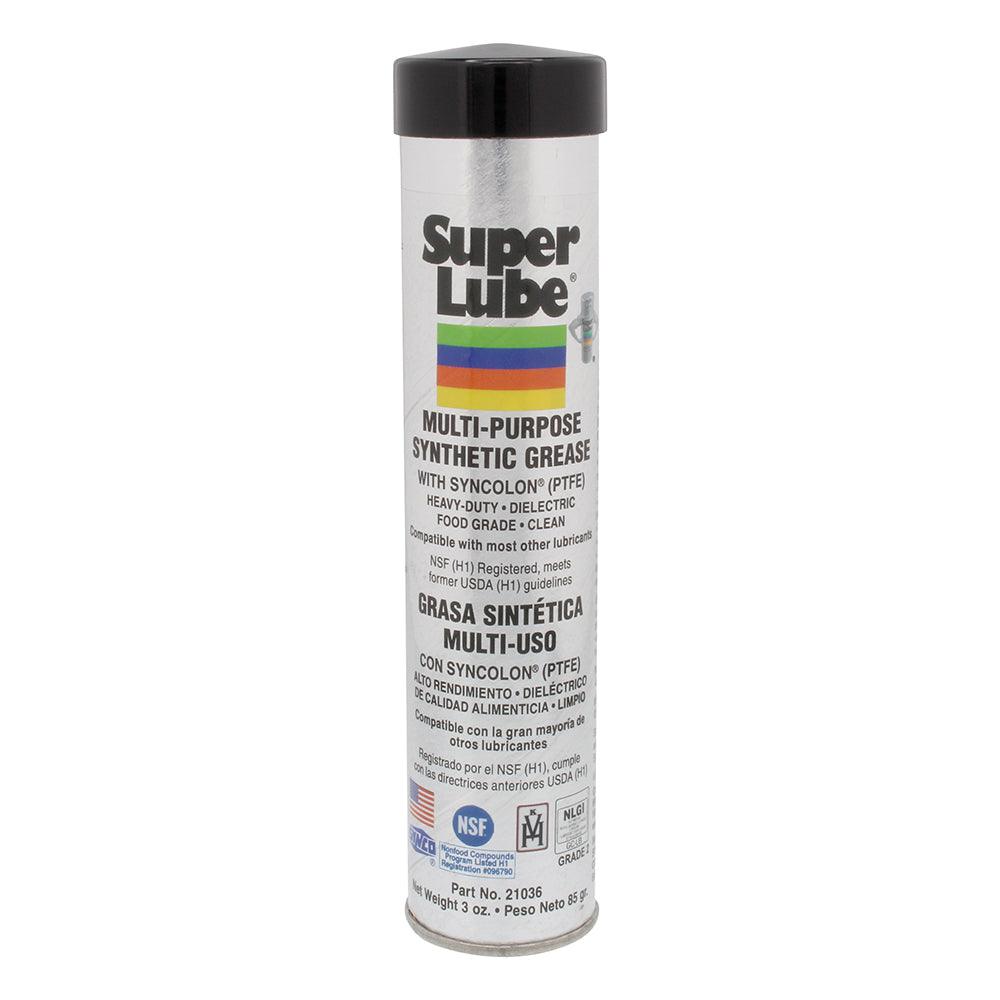 Super Lube Multi-Purpose Synthetic Grease w/Syncolon® (PTFE) - 3oz Cartridge - Boat Gear USA