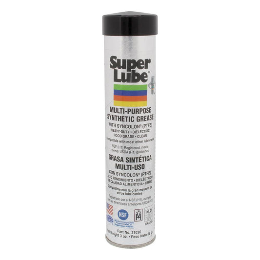 Super Lube Multi-Purpose Synthetic Grease w/Syncolon® (PTFE) - 3oz Cartridge - Boat Gear USA