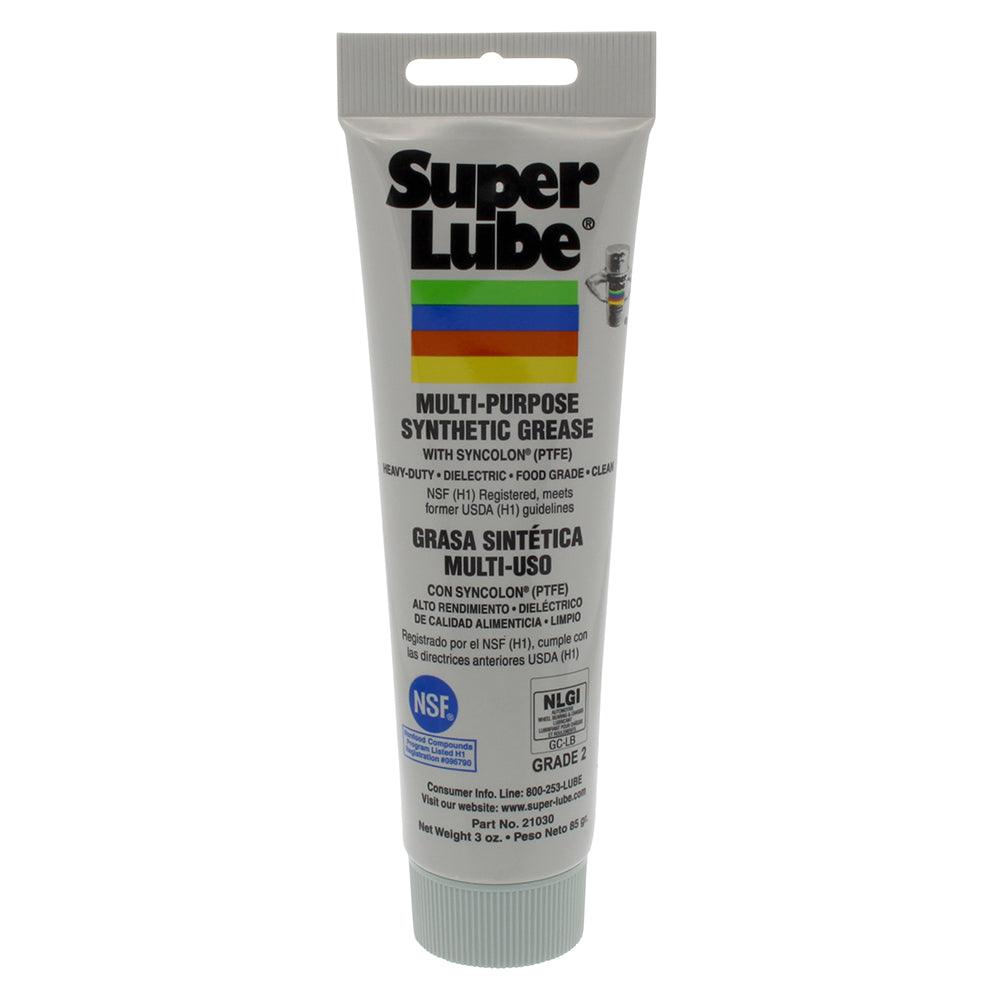 Super Lube Multi-Purpose Synthetic Grease w/Syncolon® (PTFE) - 3oz Tube - Boat Gear USA