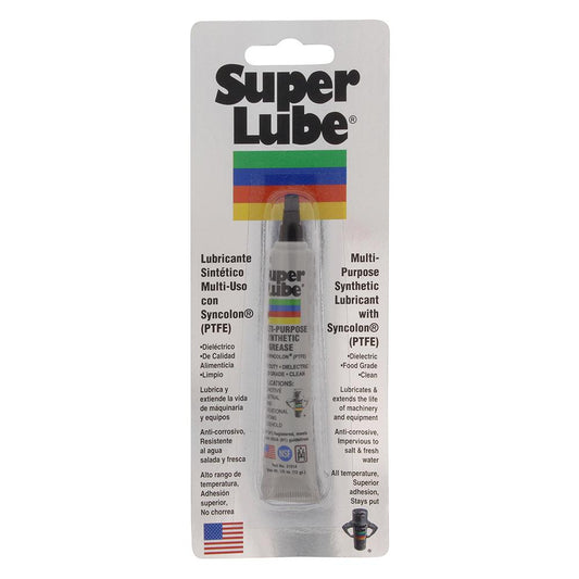 Super Lube Multi-Purpose Synthetic Grease w/Syncolon® (PTFE) - .5oz Tube - Boat Gear USA